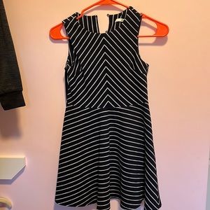 Navy/white striped Dress